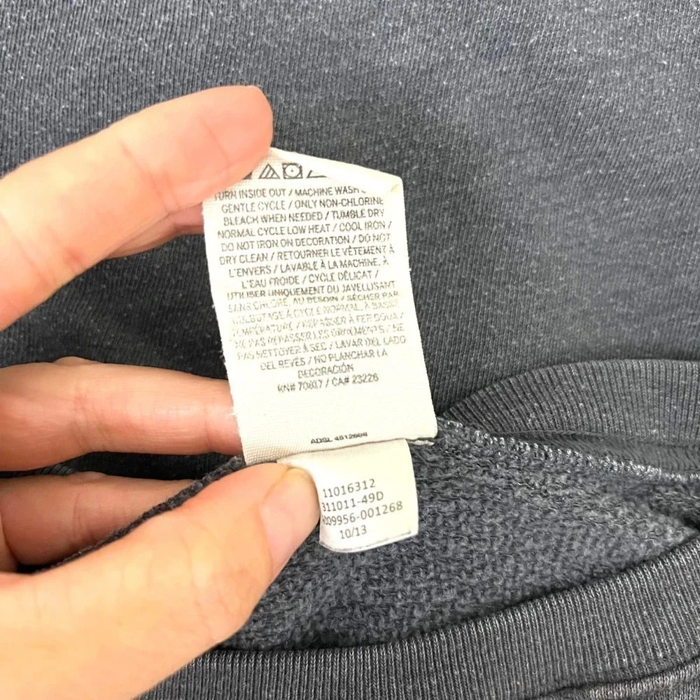 Victoria's Secret Sweatshirt Womens Extra Small Gray Love Pink Crewneck Y2K - Picture 7 of 8